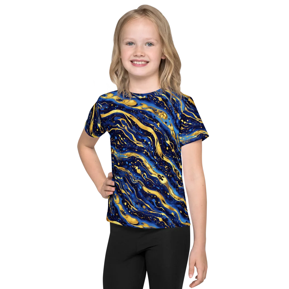 Gilded Tide on Kids Crew Neck T-Shirt — Front