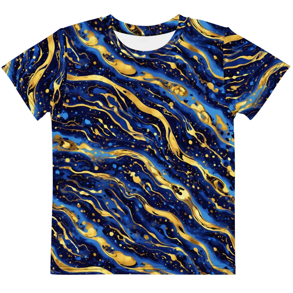 Gilded Tide on Kids Crew Neck T-Shirt — Front