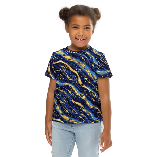 Gilded Tide on a Kids Crew Neck T-Shirt