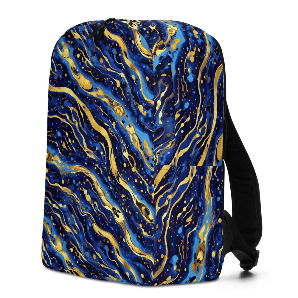 Gilded Tide on Minimalist Backpack — Left