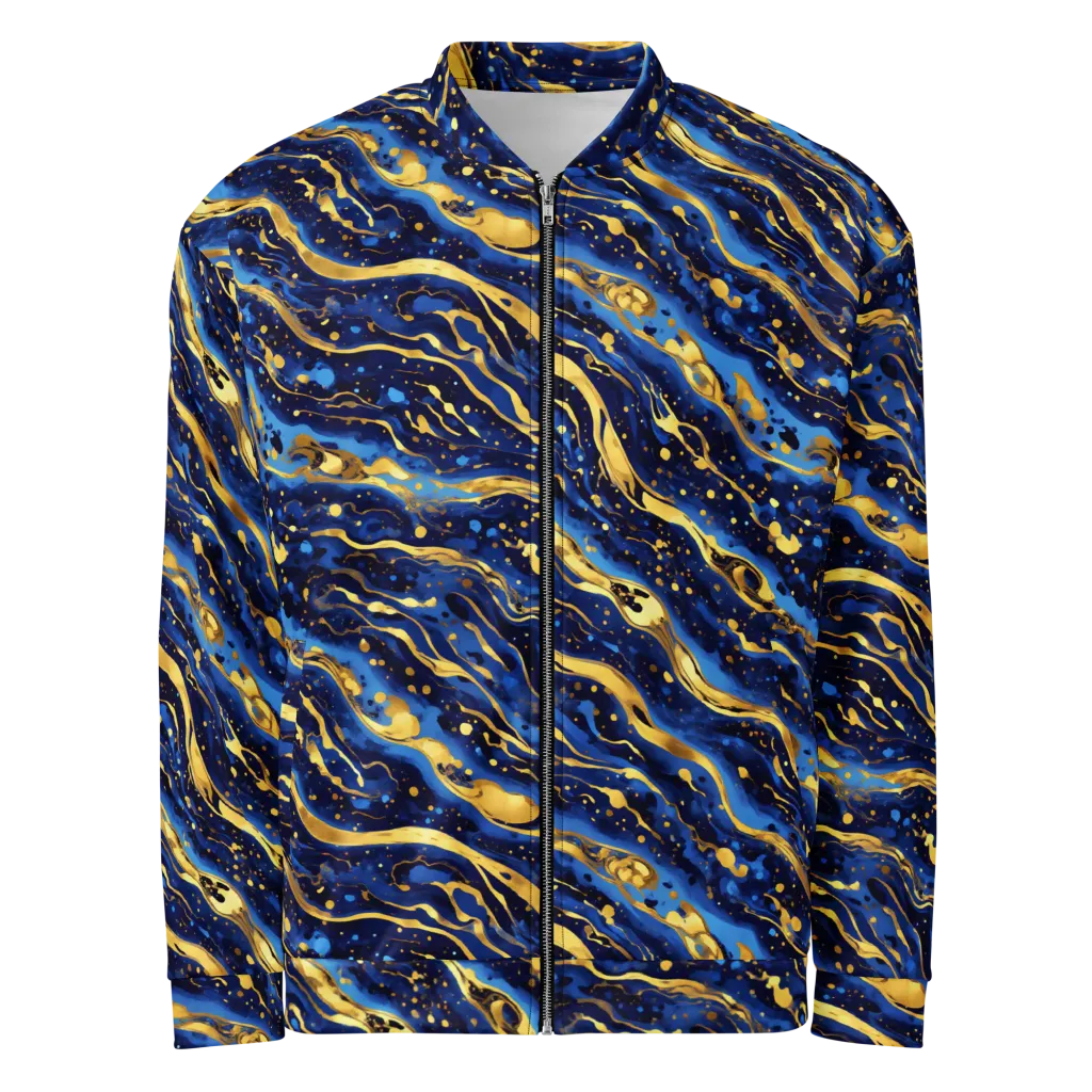 Gilded Tide on Bomber Jacket — Front