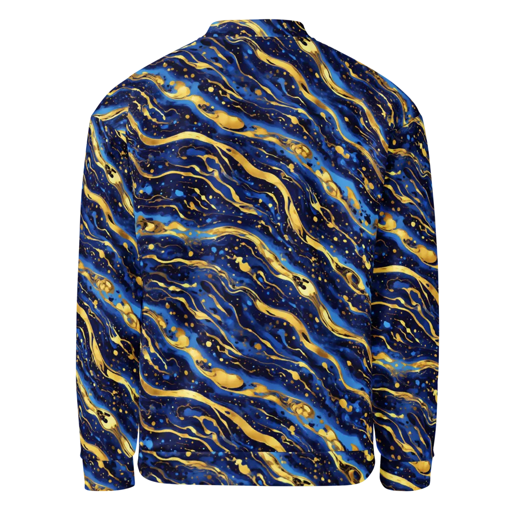 Gilded Tide on Bomber Jacket — Back