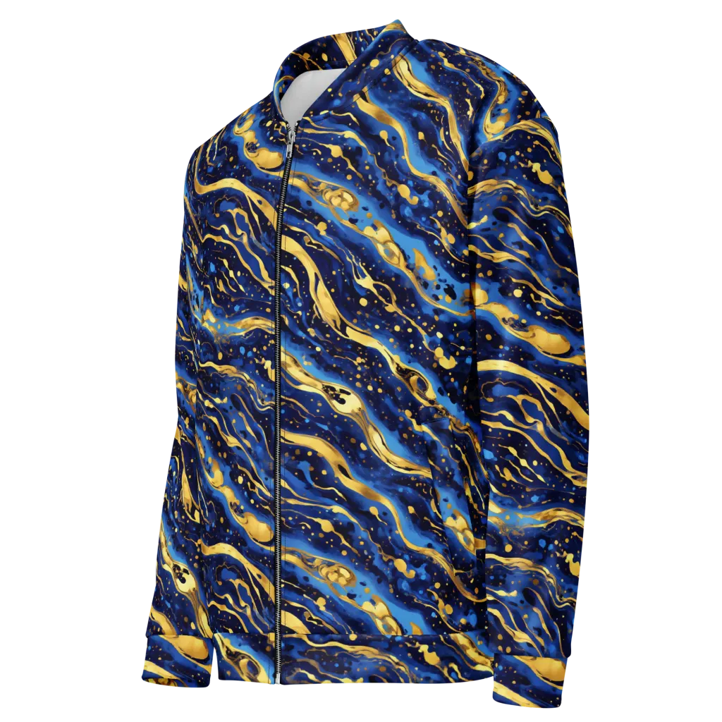 Gilded Tide on Bomber Jacket — Left Front