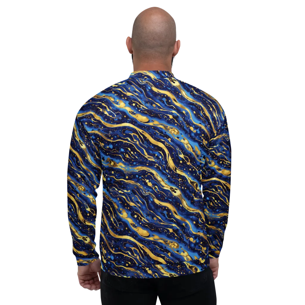 Gilded Tide on Bomber Jacket — Back