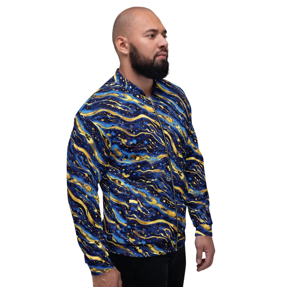 Gilded Tide on Bomber Jacket — Right