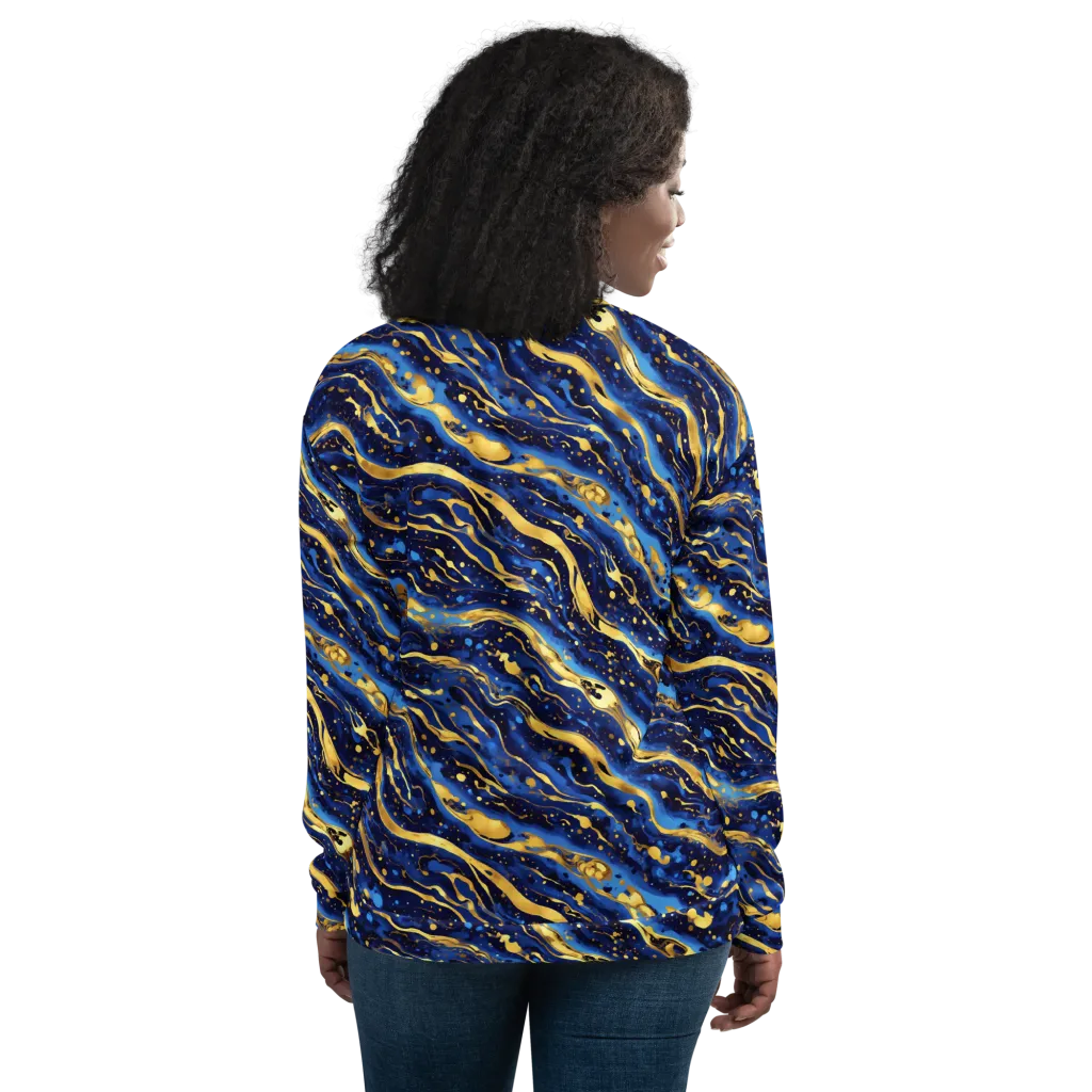 Gilded Tide on Bomber Jacket — Back
