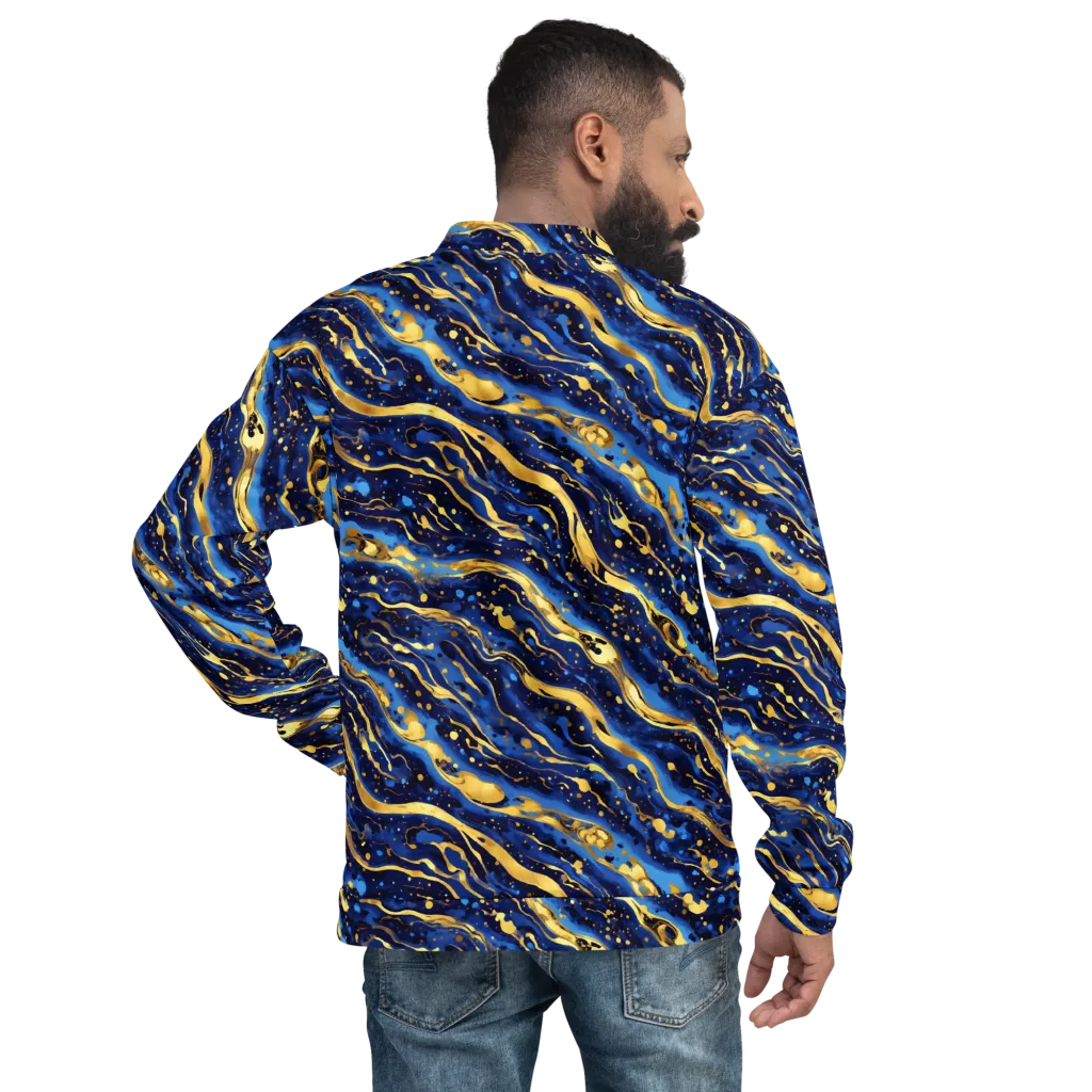 Gilded Tide on Bomber Jacket — Back
