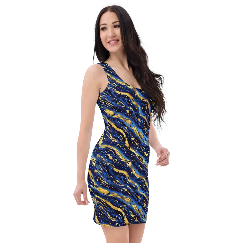 Gilded Tide on Bodycon Dress — Right Front