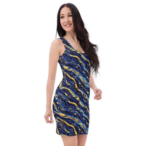 Gilded Tide on a Bodycon Dress