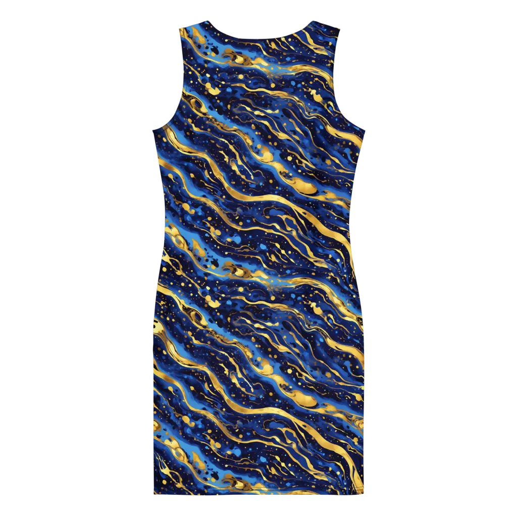 Gilded Tide on Bodycon Dress — Back