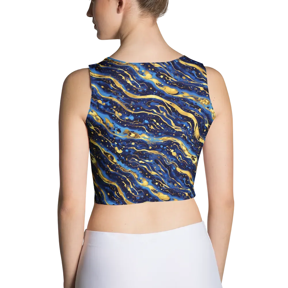Gilded Tide on Crop Top — Back