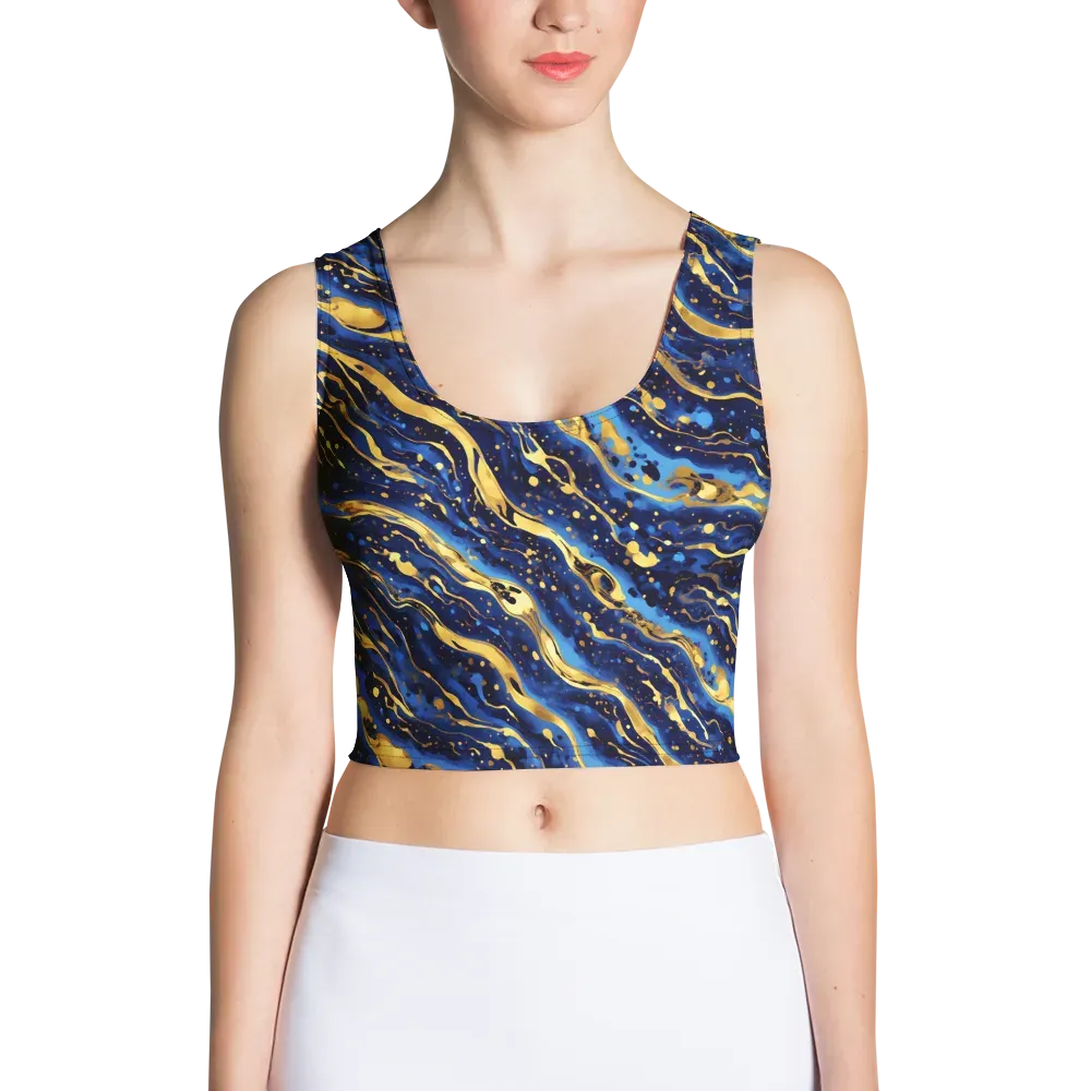 Gilded Tide on Crop Top — Front