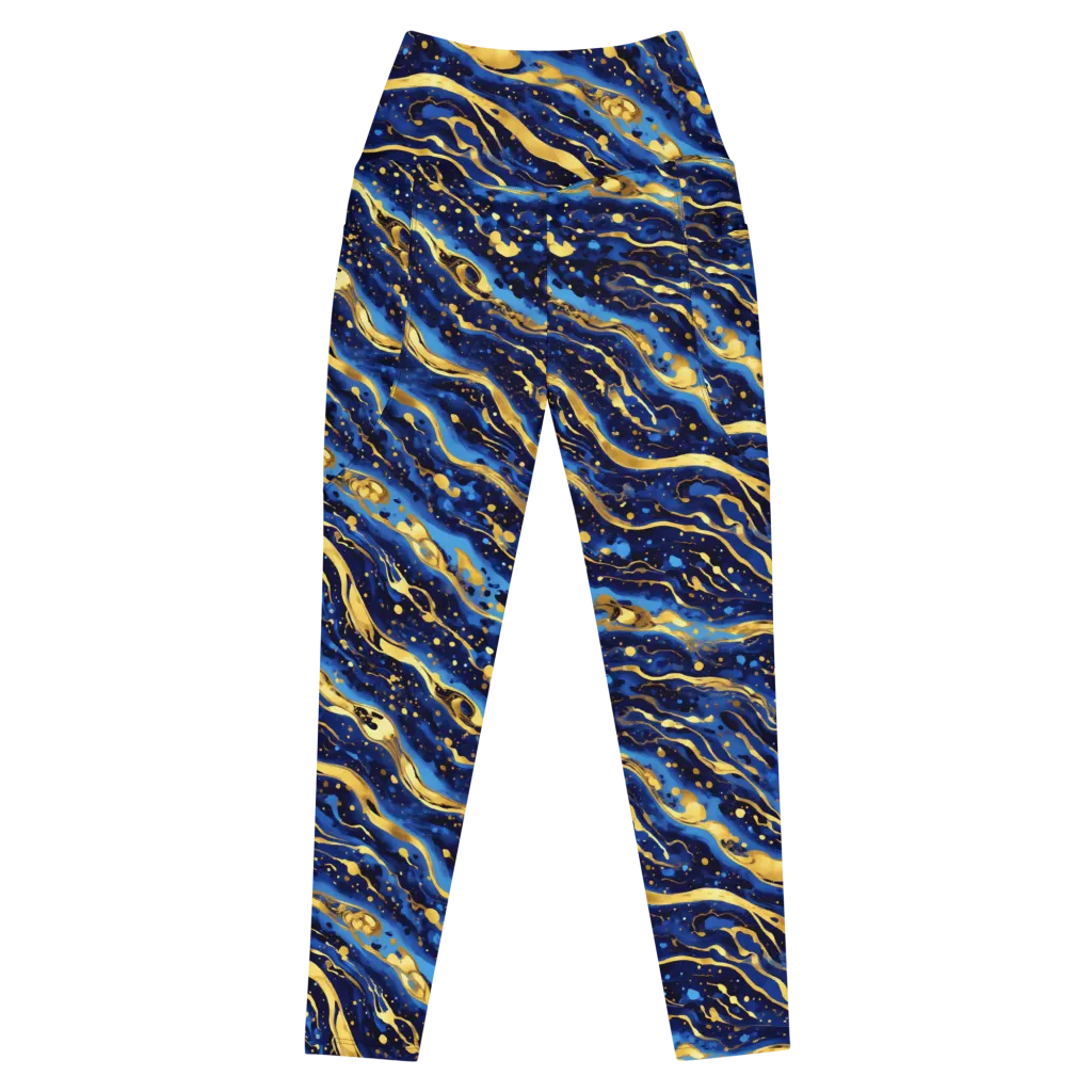 Gilded Tide on Leggings with Pockets — Front
