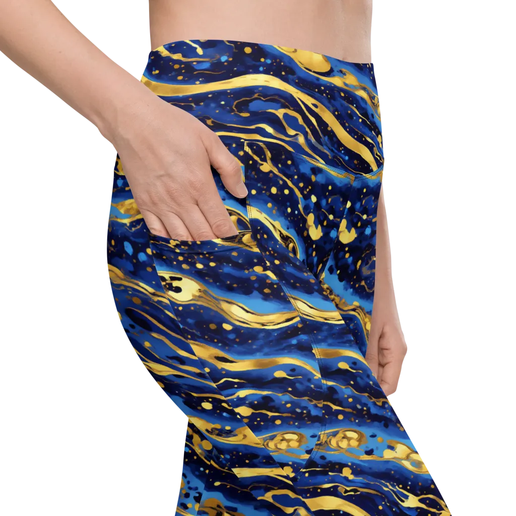 Gilded Tide on Leggings with Pockets — Product details