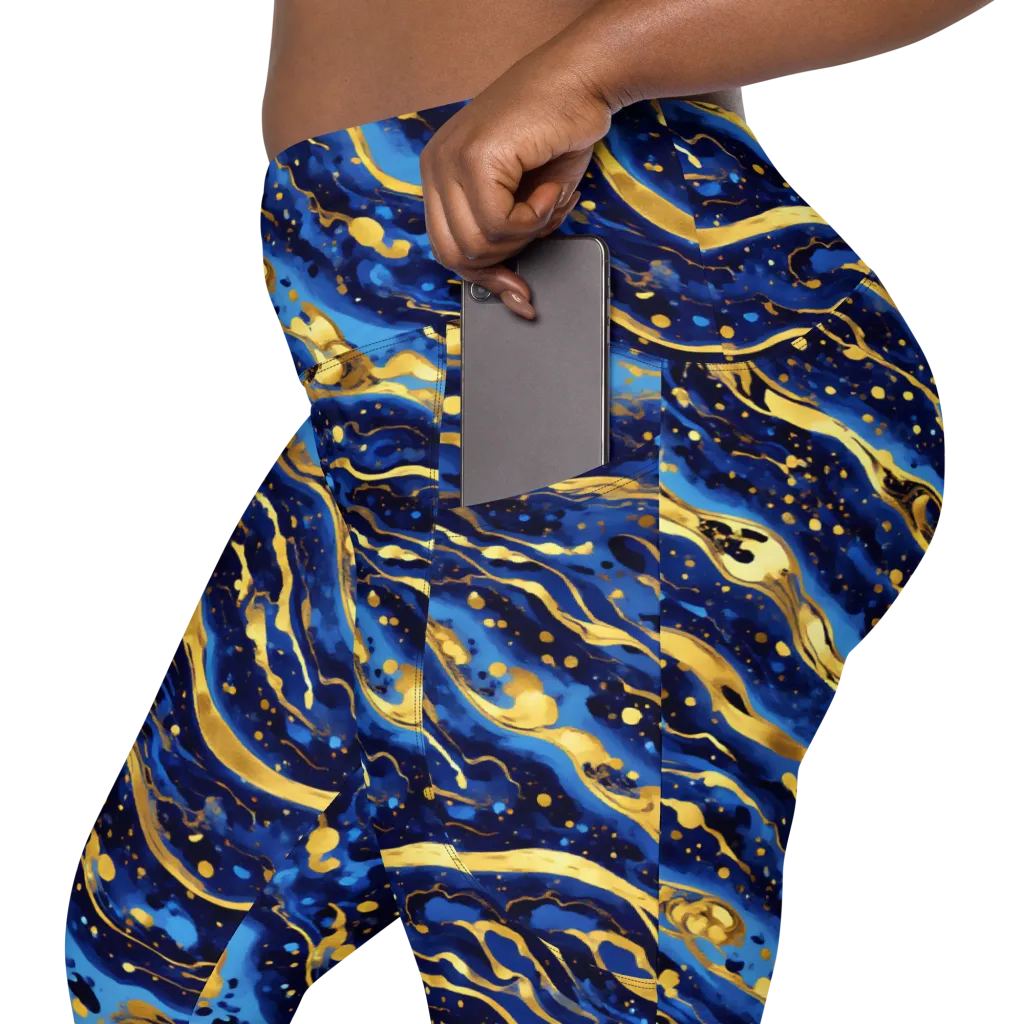 Gilded Tide on Leggings with Pockets — Product details 2