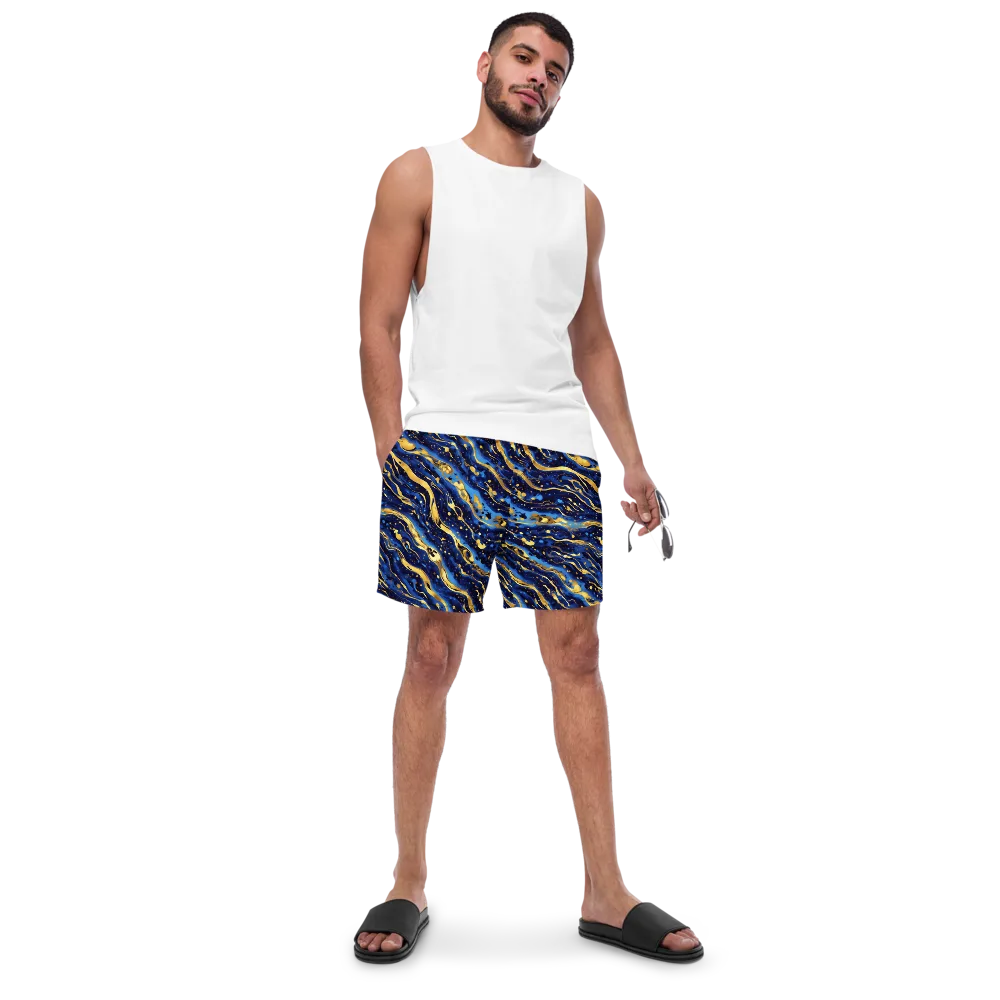 Gilded Tide on Swim Trunks — Front