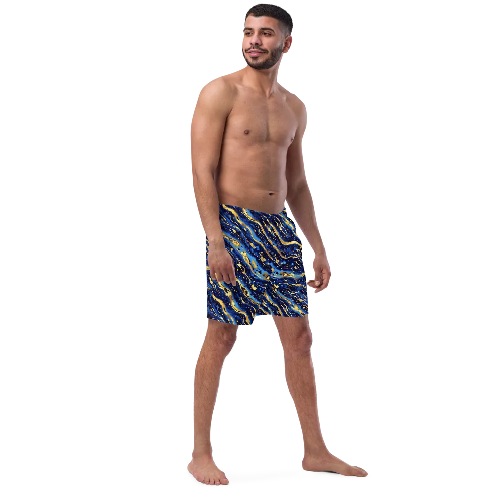 Gilded Tide on Swim Trunks — Right Front