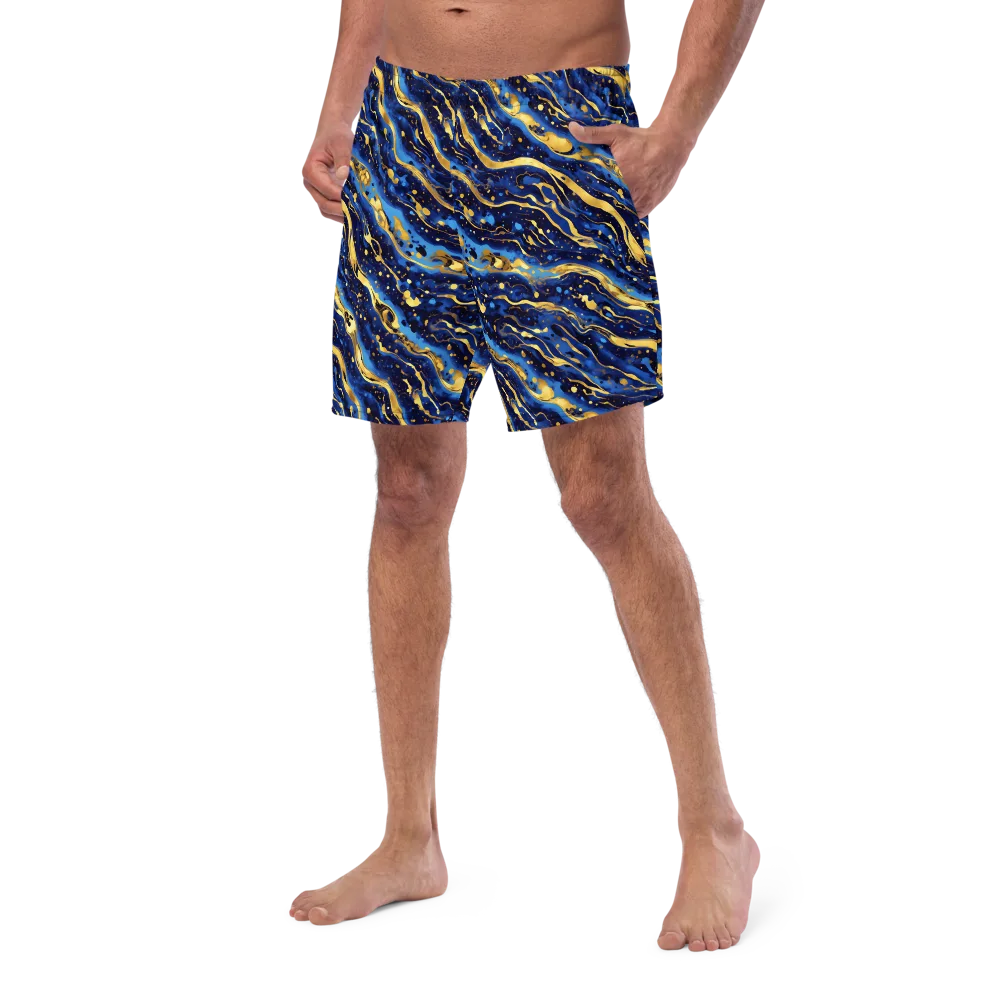 Gilded Tide on Swim Trunks — Left Front