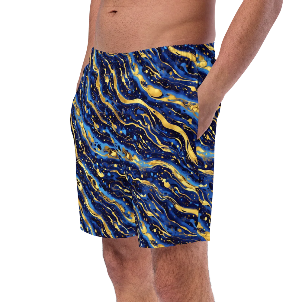 Gilded Tide on Swim Trunks — Left Front