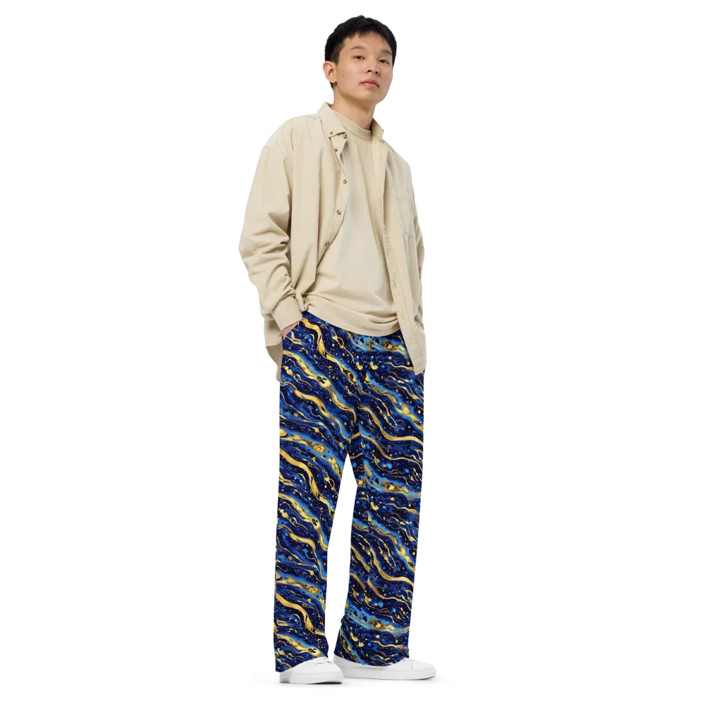 Gilded Tide on Wide-Leg Pants — Right Front