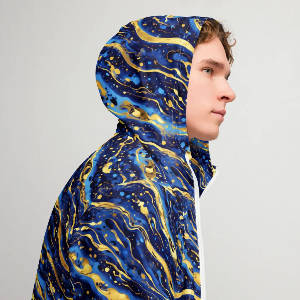 Gilded Tide on Men's Windbreaker — Right