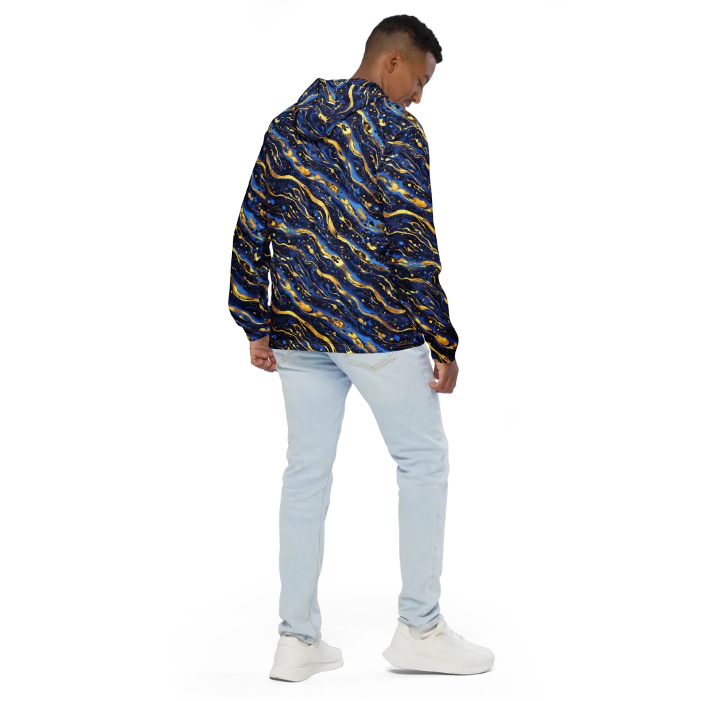 Gilded Tide on Men's Windbreaker — Back