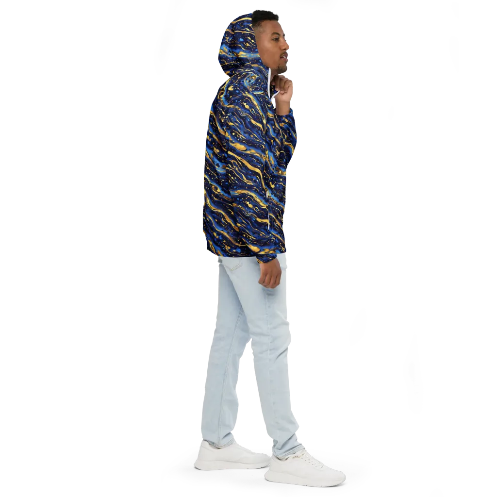 Gilded Tide on Men's Windbreaker — Right