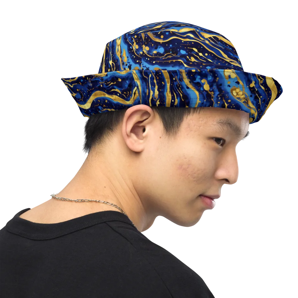 Gilded Tide on Reversible Bucket Hat — Right Outside