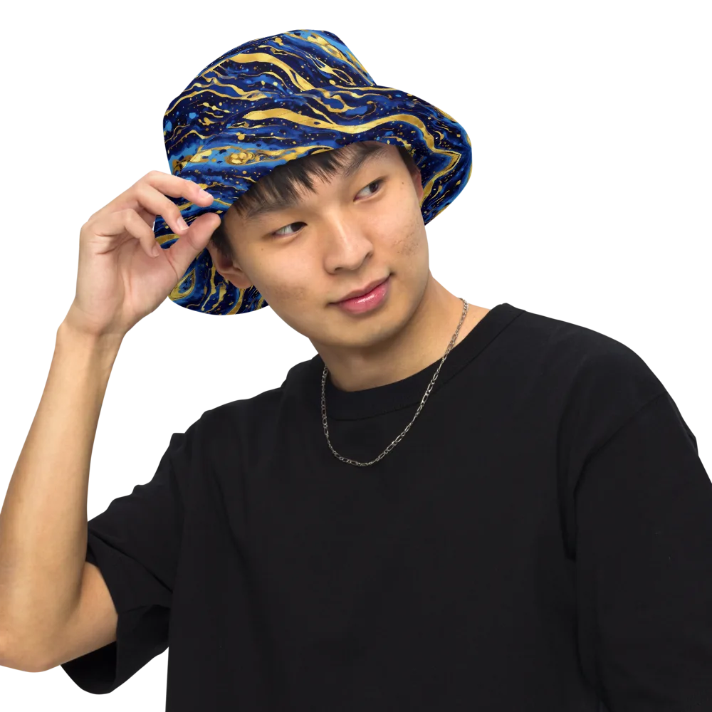 Gilded Tide on Reversible Bucket Hat — Front Inside