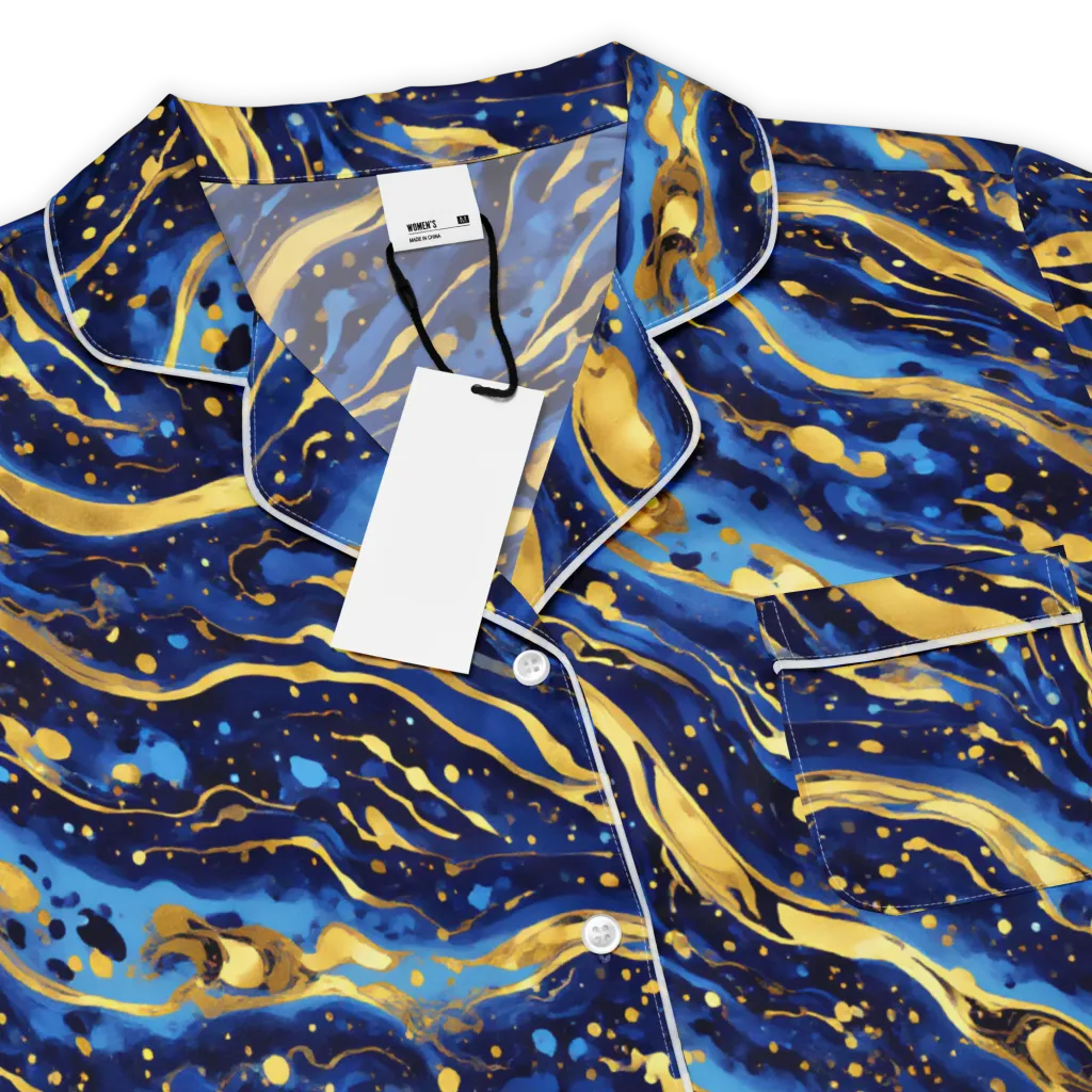 Gilded Tide on Women's Short Sleeve Pajama Top — Product details