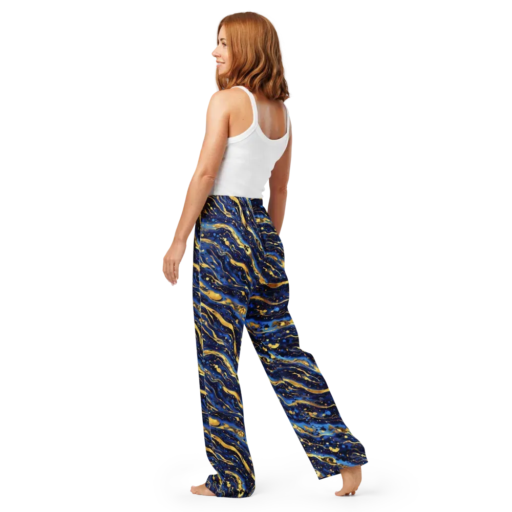 Gilded Tide on Women's Pajama Pants — Back