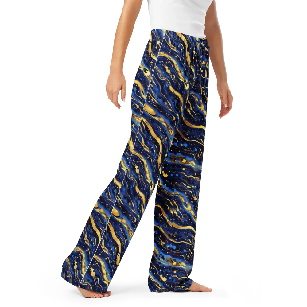Gilded Tide on Women's Pajama Pants — Right Front