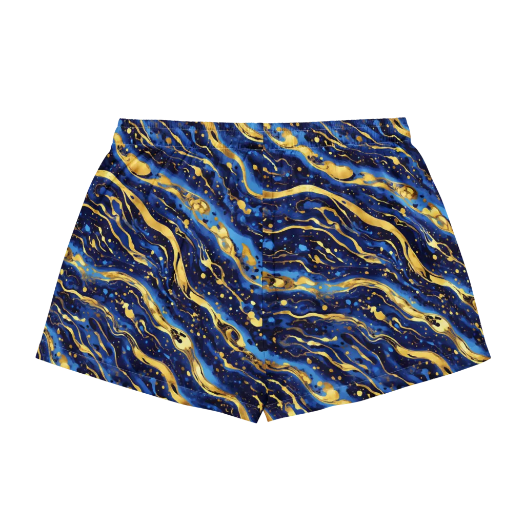 Gilded Tide on Women's Pajama Shorts — Back