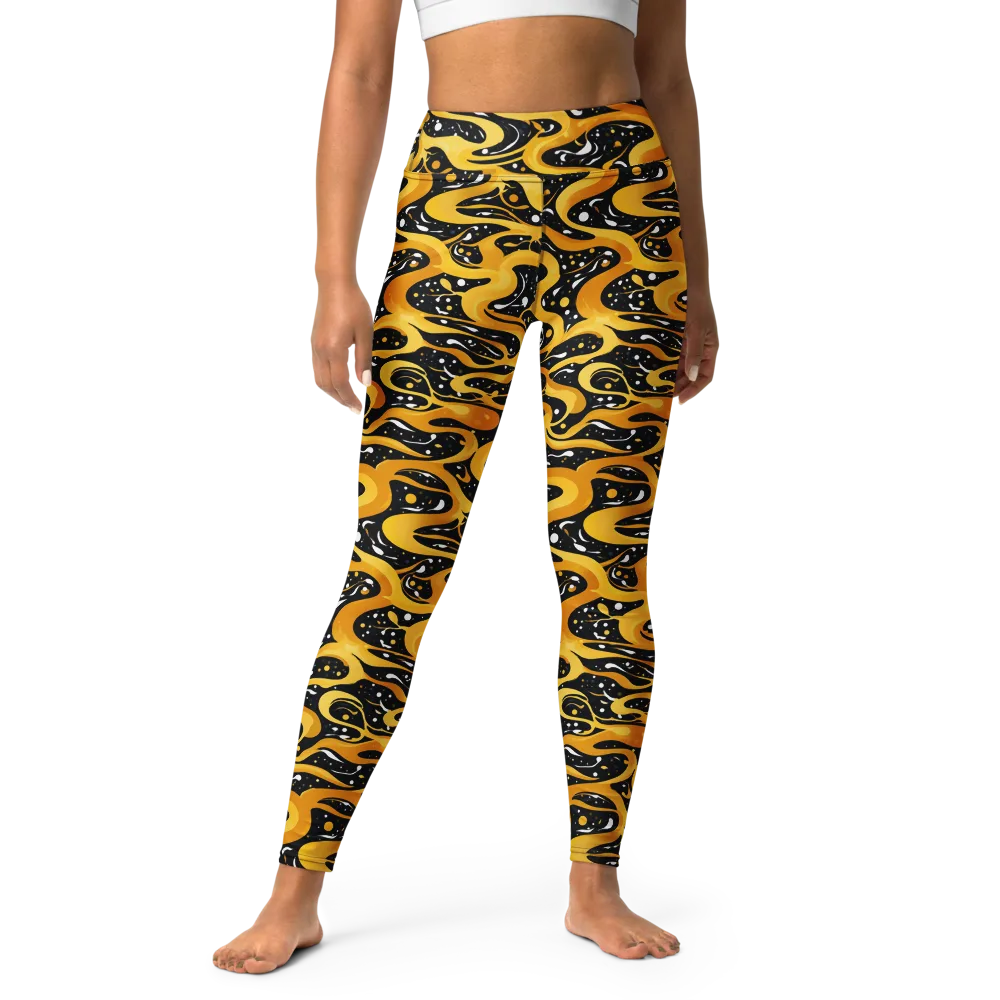 Solar Serpent on Yoga Leggings — Front