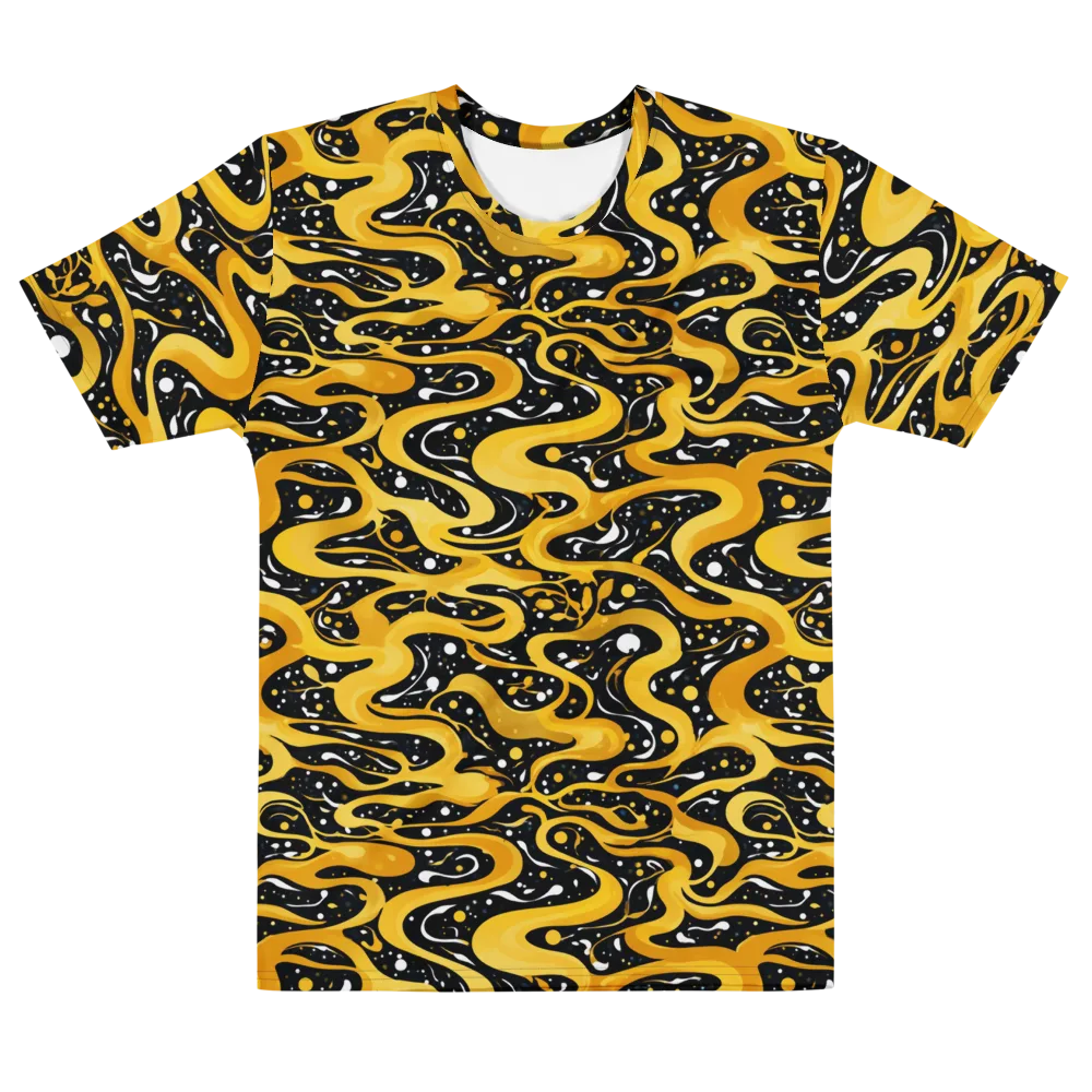 Solar Serpent on Men's Cotton Crew Neck T-Shirt — Front