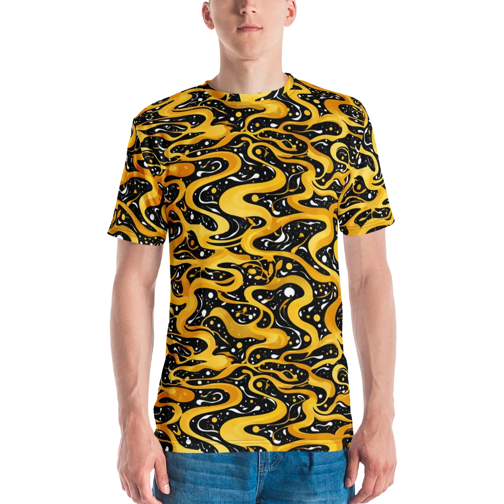 Solar Serpent on Men's Crew Neck T-Shirt — Front