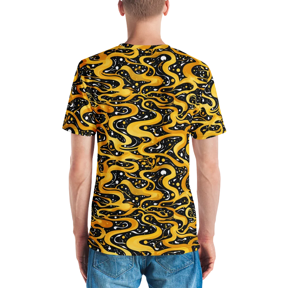Solar Serpent on Men's Crew Neck T-Shirt — Back