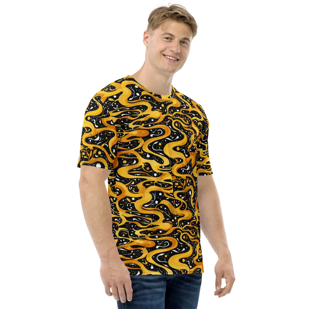Solar Serpent on Men's Crew Neck T-Shirt — Right