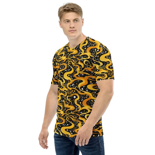 Solar Serpent on a Men's Crew Neck T-Shirt
