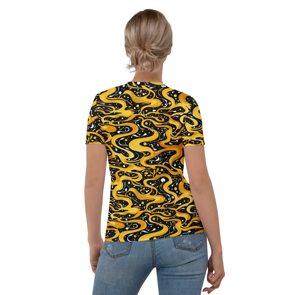Solar Serpent on Women's Crew Neck T-Shirt — Back