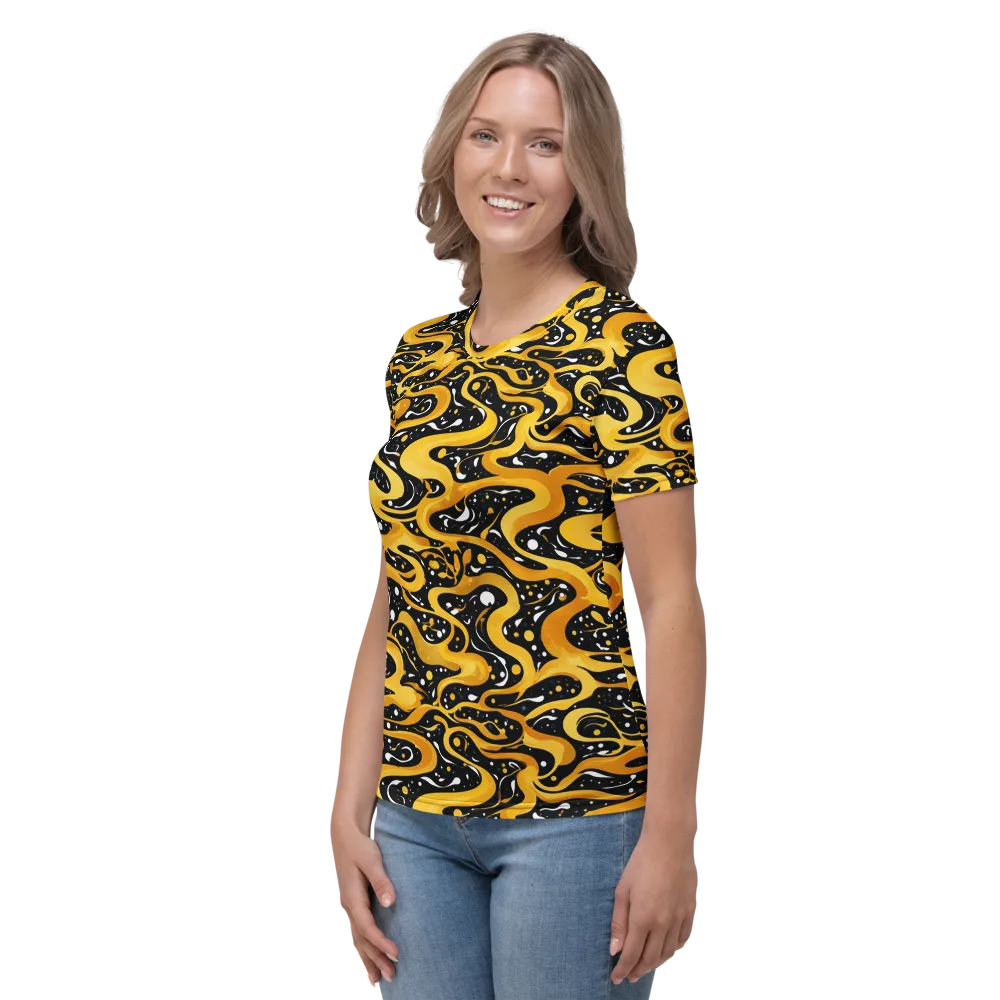 Solar Serpent on Women's Crew Neck T-Shirt — Left