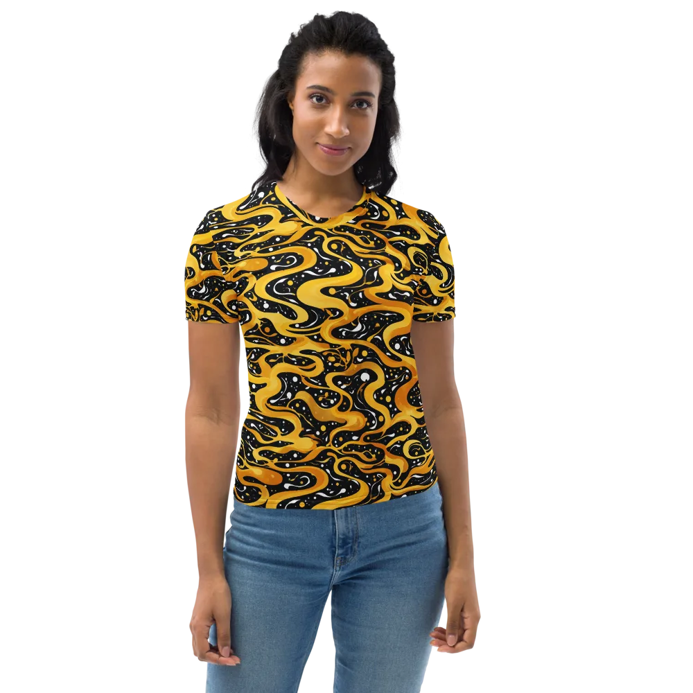 Solar Serpent on Women's Crew Neck T-Shirt — Front