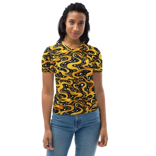Solar Serpent on a Women's Crew Neck T-Shirt
