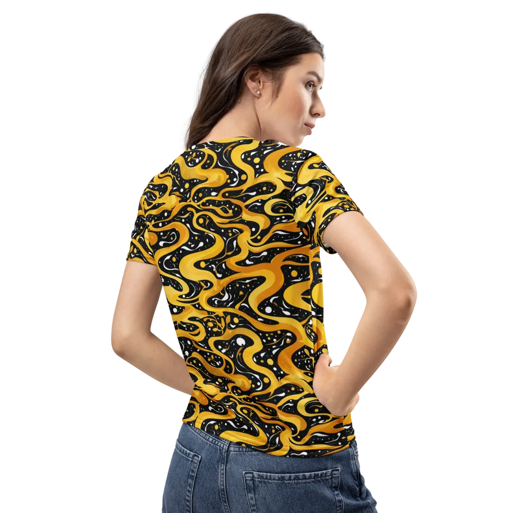 Solar Serpent on Women's Crew Neck T-Shirt — Back
