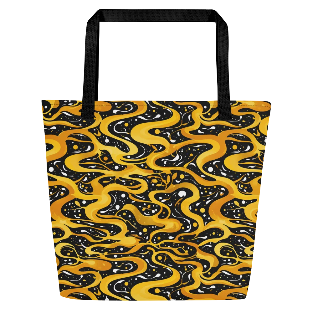 Solar Serpent on Large Tote Bag W/ Pocket — Front