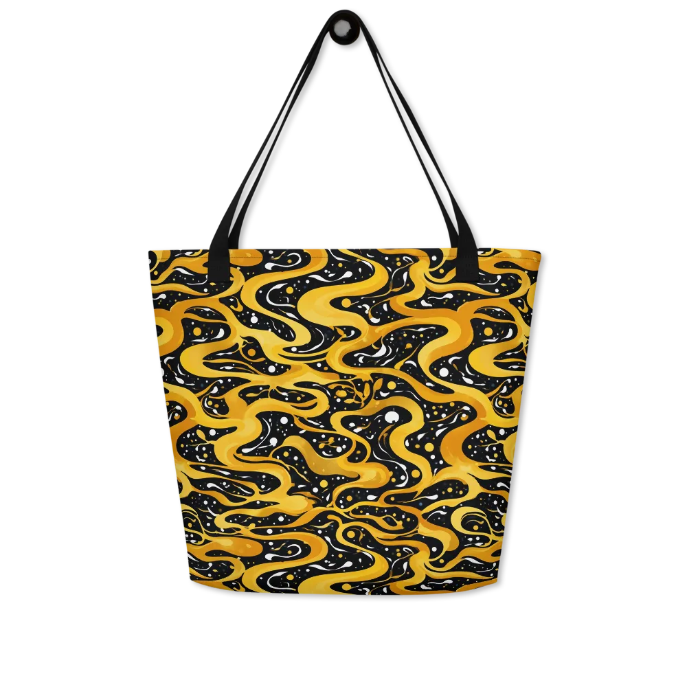 Solar Serpent on Large Tote Bag W/ Pocket — Front
