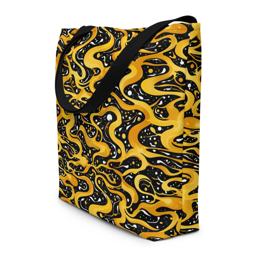 Solar Serpent on Large Tote Bag W/ Pocket — Front
