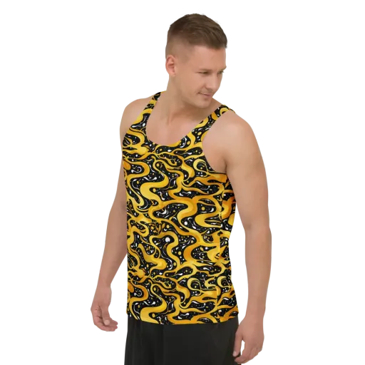 Solar Serpent on a Men's Tank Top