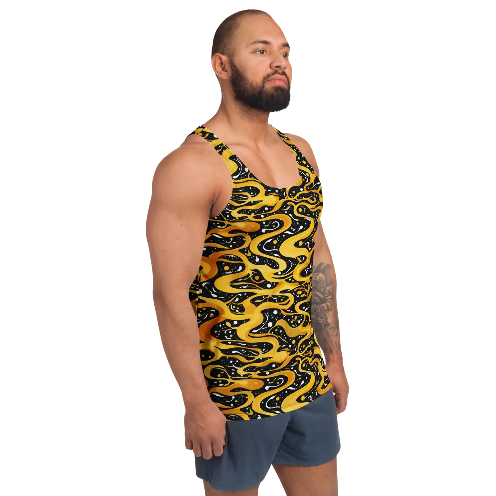 Solar Serpent on Men's Tank Top — Right Front