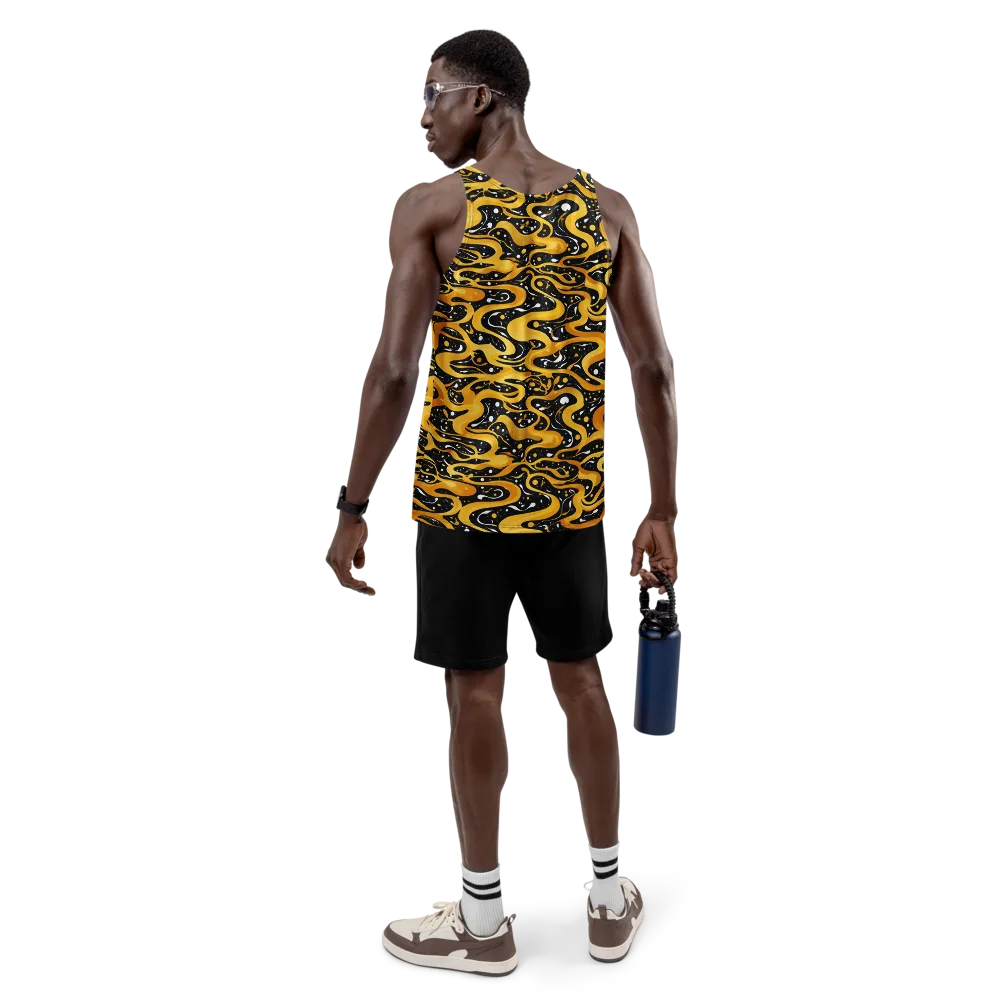 Solar Serpent on Men's Tank Top — Back